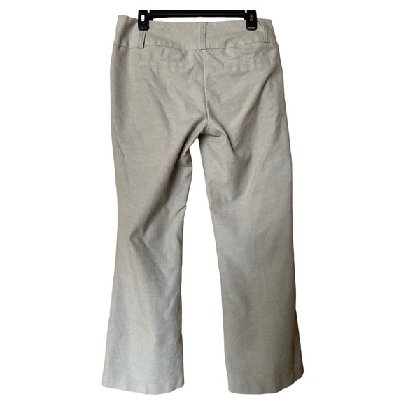 Maurices Womens Tan Dress Pants Trousers Flat Front‎ Stretch Flare Leg Size 9/10 - Picture 4 of 10